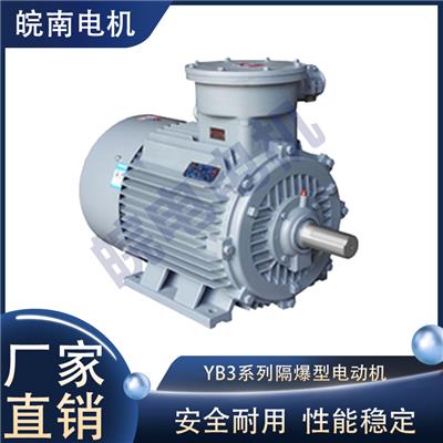 福州皖南电机代理公司 YB3系列隔爆型三相异步电动机 振动小