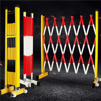 红白伸缩围栏厂家生产 厂家定制铁马护栏 玻璃钢带式围栏厂家生产