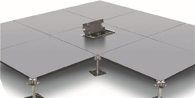 厂家直销陕西 全钢OA网络地板 高架空活动网络地板 线槽网络地板