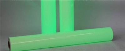 PVC夜光软片用于消防安全标识，发光塑料膜，PVC夜明膜