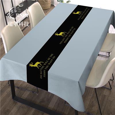 RNPT瑞年 厂家热卖北欧印花桌布欧式长方形台布PVC防水桌布