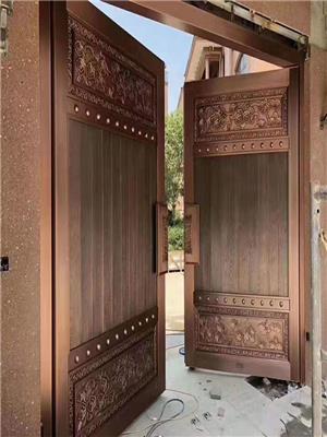 别墅铜大门，庭院铜大门，北京鑫铜智艺装饰工程有限责任公司定制