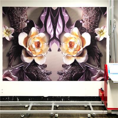 领晟智能墙体彩绘机立体壁画背景墙打印机户外高清广告喷绘机器