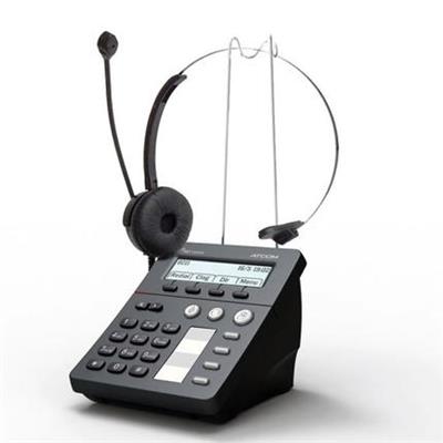 深简捷AT800DP SIP话务盒VoIP呼叫中心话盒拨号器 配话务耳机POE