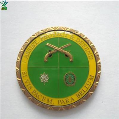外贸亚马逊热销纪念币定制金属纪念章大兵入伍纪念币章定制做