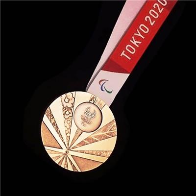 2020年东京比赛奖牌定制 金属运动会跑步100米决赛奖牌 纪念品定制
