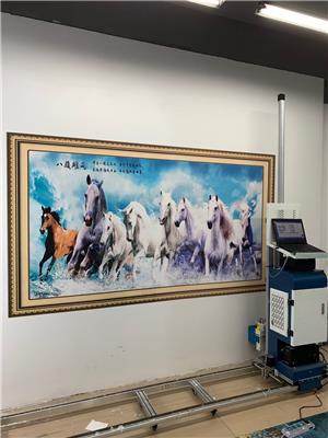 弘彩数码日本进口爱普生 5D山水画学校广告墙体喷绘机