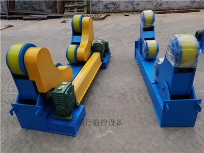 广东10吨焊接滚轮架 蜗轮蜗杆减速滚轮架