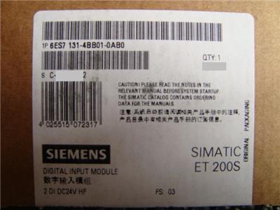 西门子S7-300 PLC 模块6ES73071BA014AA1