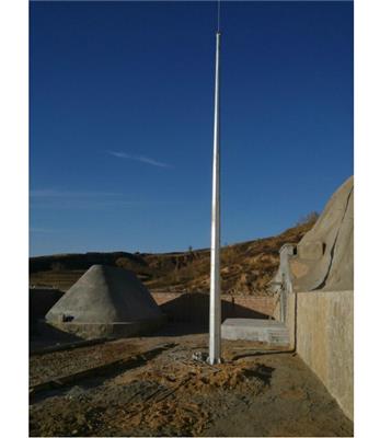 西安30米35米环形避雷塔GH钢管立杆接闪器Q235热镀锌单管塔构架避雷针信号塔