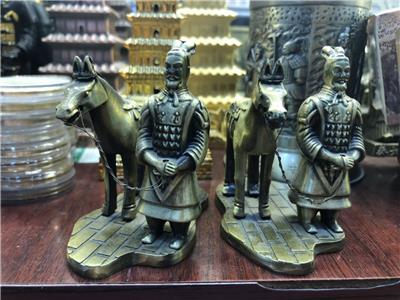 陕西特色青铜兵马俑像销售 20厘米到2米铜制兵马俑