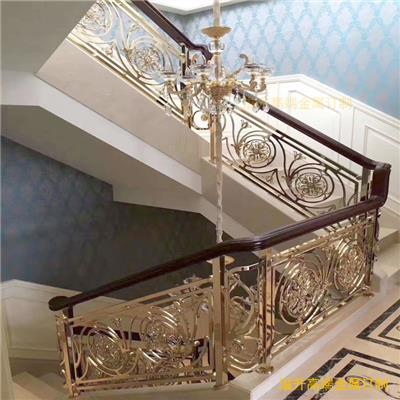 大连酒店安装铝艺楼梯扶手 让你的家轻松扩容