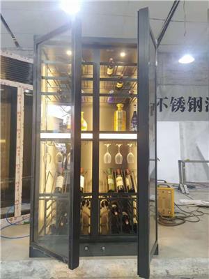 北京不锈钢酒柜定做批发零售 玫瑰金酒柜 蓝博旺不锈钢有限公司