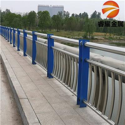 洛阳河道景观护栏不锈钢复合管栏杆