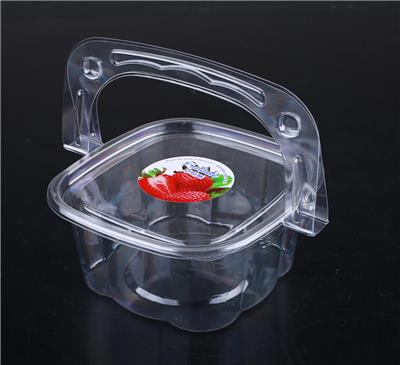 桂林透明塑料小西点盒果蔬长方形打包一次性吸塑盒包装
