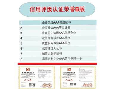 广东省AAA信用评级需要准备什么资料 深圳市华海检测供应