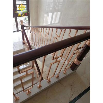 精雕铝镁护栏-江苏酒店铝艺浮雕楼梯护栏-家居装饰