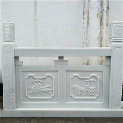 汉白玉石雕栏板供应全国-曲阳县聚隆园林雕塑有限公司