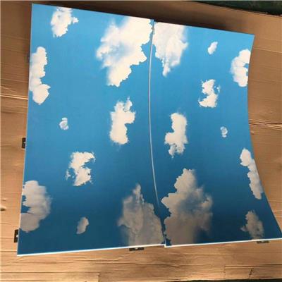 银川蓝天白云３Ｄ铝单板、３Ｄ木纹铝单板工厂定制
