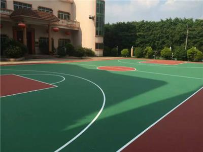 广州市番禺球场地坪公司 硅pu球场地坪工程