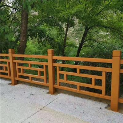 江西桥梁仿木护栏尺寸 仿木金属围栏 安装方便