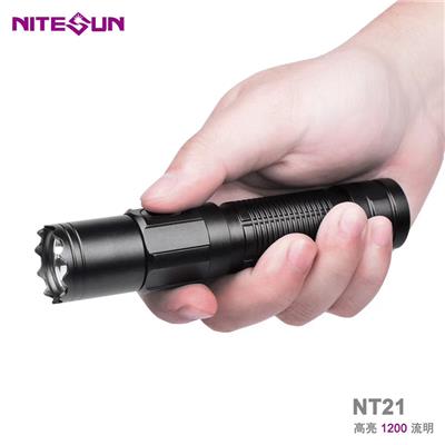 夜光nitesun跨境铝合金户外防水战术强光带USB可磁吸充电led小手电筒定制厂家