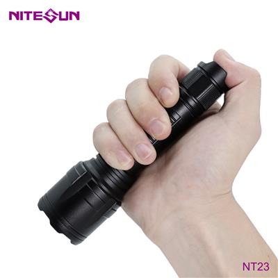 夜光nitesun跨境铝合金户外防水便携带夹子led小手电筒定制