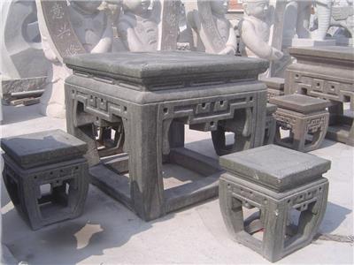 惠安雕刻厂家直供石桌椅花岗岩园林石桌石凳庭院户外石桌凳