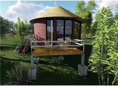 澄迈县度假屋 创大钢结构工程 钢结构景观房屋