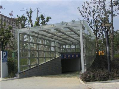 乐东钢结构工程雨棚 制作安装