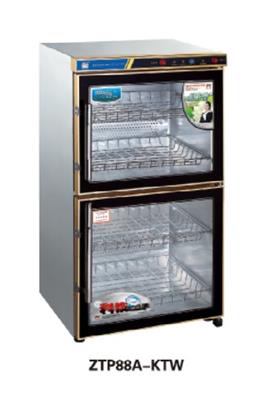 康庭商用消毒柜 ZTP88A-KTW小型餐具消毒柜 上下两门食具保洁柜