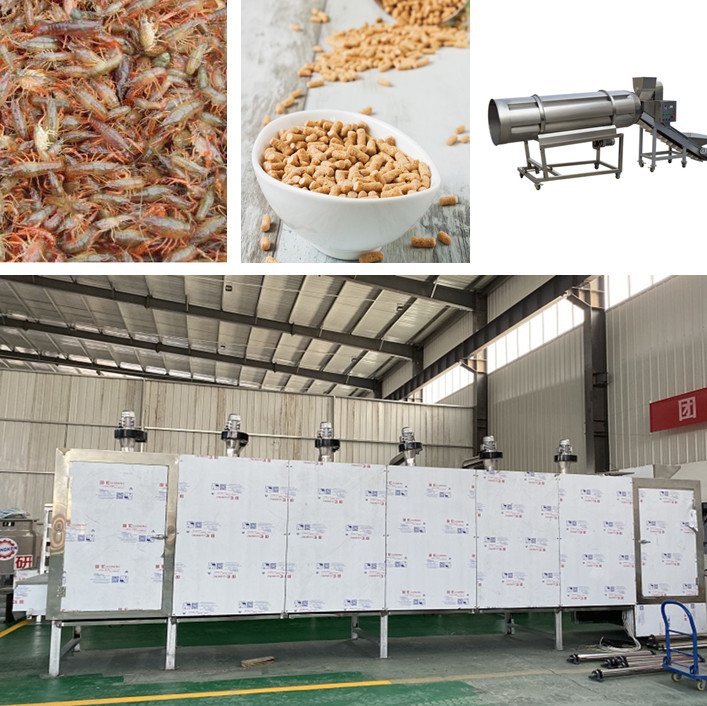 小龙虾饲料机械设备膨化水产设备虾饲料生产线