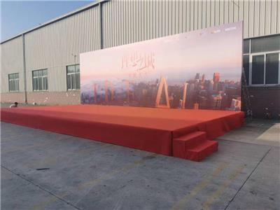 上海户外活动喷绘舞台背景板搭建