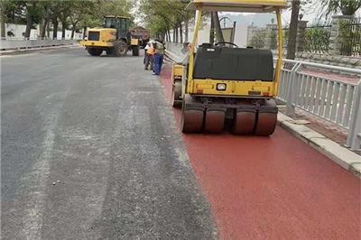 郑州新密 黑沥青路面改色 施工方案