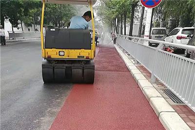 郑州巩义 黑沥青道路改色 施工方案