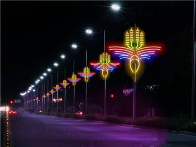 LED路灯杆造型灯 团圆结灯杆造型装饰 中国结