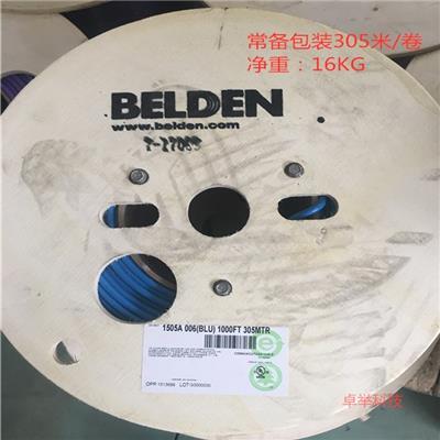 Belden百通1505A 高清视频同轴线 低损耗RG-59 双屏蔽 75-4