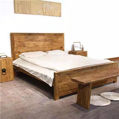 新中式老榆木茶叶柜 新中式沙发 老榆木炕桌 老榆木板材