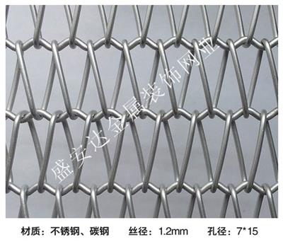 螺旋编织网丨不锈钢螺旋网丨不锈钢螺旋装饰网丨不锈钢螺旋网供应