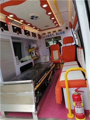 北京北医三院患者出院救护车护送-车内设备齐全