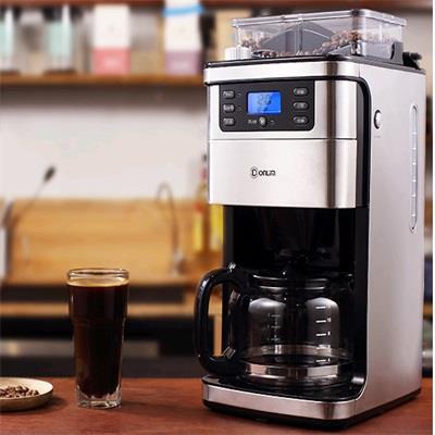 Donlim东菱 DL-KF4266  咖啡机家用磨豆粉商用美式办公室咖啡机