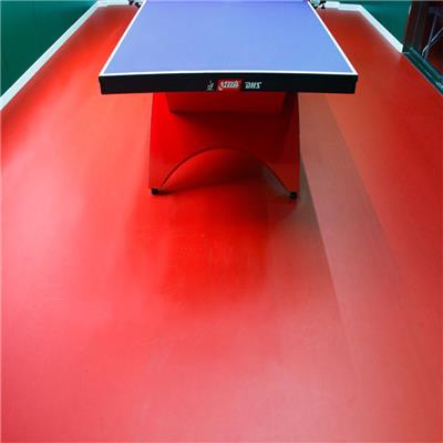 室内乒乓球卷材地板定制 施工经验丰富