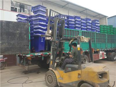 660L户外垃圾桶环卫大号垃圾桶挂车带轮塑料分类垃圾桶