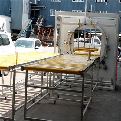 山东大宏SP1000型材自动包装机 水平钢管包装机 水平管材建材缠绕机