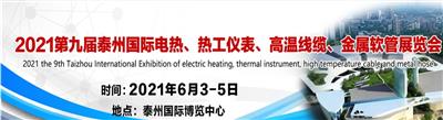 2021*九届泰州国际电热、热工仪表、高温线缆、金属软管展览会