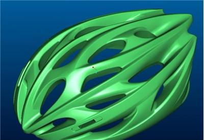 自行车头盔精密抄数、外观结构设计