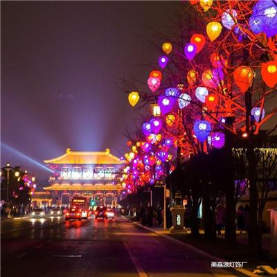 节庆景区装饰彩灯-桃子-圆球-灯串-各种户外亮化灯具图片