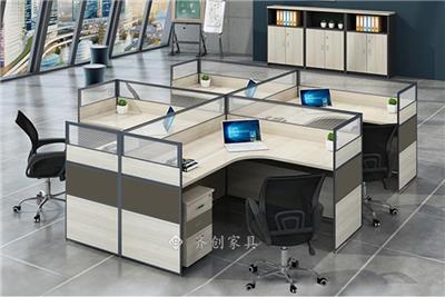 深圳齐创家具职员办公卡位板式办公桌办公椅子