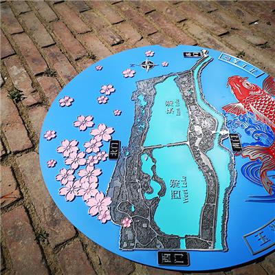 扬州公园井盖 精品设计来源于这里 装饰井盖