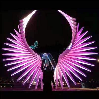 江苏科技体感翅膀 互动发光翅膀 定制大型